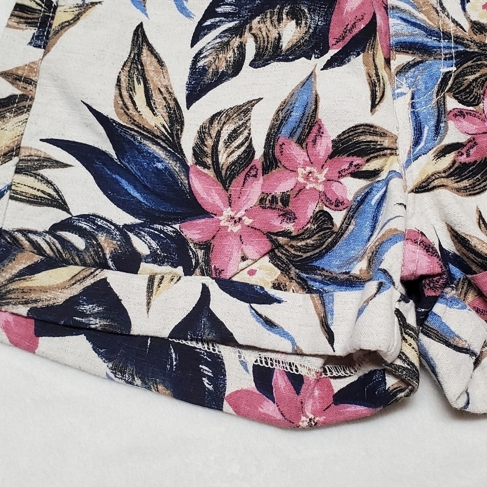 Deadstock Vintage 90s Durango Floral High Rise Cuffed Knit Denim Shorts NWT - Picture 7 of 16
